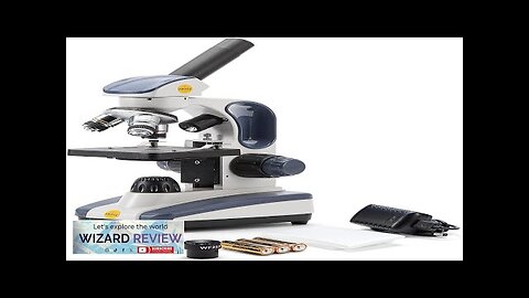 SWIFT Compound Monocular Microscope SW200DL with 40X-1000X Magnification Dual Light Review