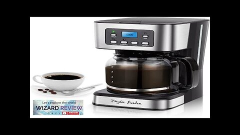 Taylor Swoden 12 Cups Drip Coffee Machine Regular & Strong Brew Review