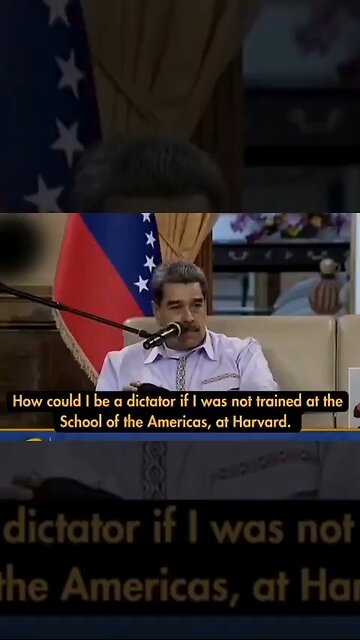 🤥🇺🇸 Maduro: How can I be a dictator if I wasn't trained in American