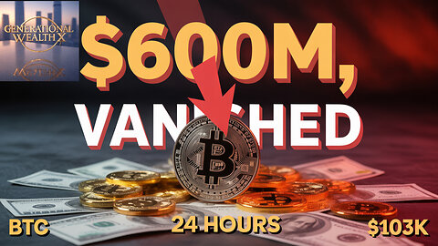 Crypto Market Crash $600M Liquidation Event Sends Bitcoin to $103,600
