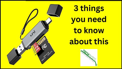 3 things you need to know about uni SD Card Reader - Memory Card Reader for SD/Micro SD