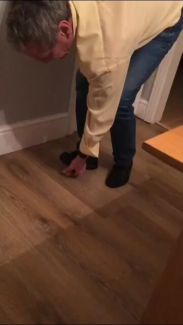 My grandpa drops egg