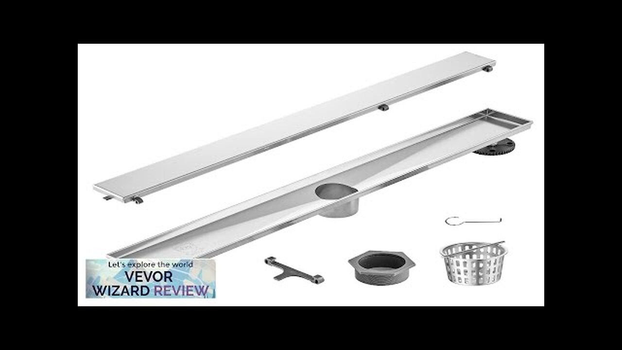 VEVOR 24Inch Linear Shower Drain Offset with Tile Insert CoverBrushed 304 Stainless Review