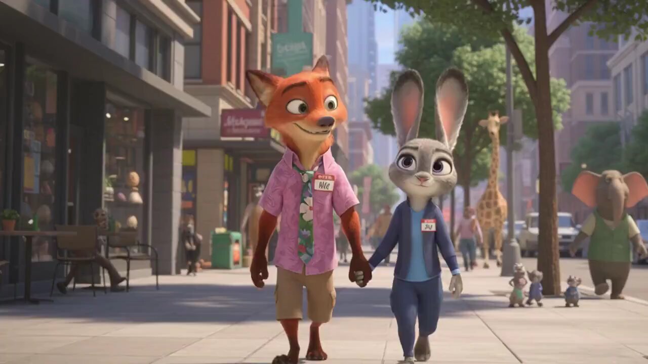 videos of Zootopia are blowing up right now.