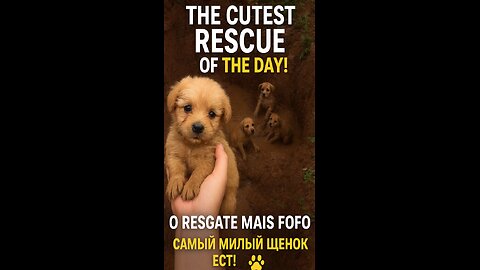 The Cutest Rescue You'll See Today! 🐶💖