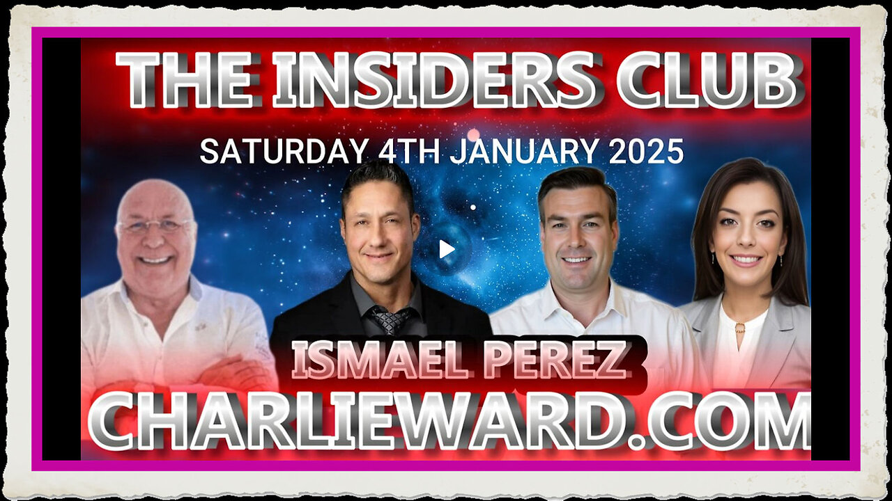 THE INSIDERS CLUB WITH ISMAEL PEREZ, PAUL BROOKER DREW DEMI - 4TH January 2025