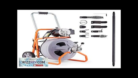 VEVOR Drain Cleaner Machine 100FT x 1/2 Inch Auto Feed with Wheels Review