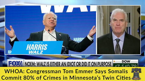 WHOA: Congressman Tom Emmer Says Somalis Commit 80% of Crimes in Minnesota’s Twin Cities