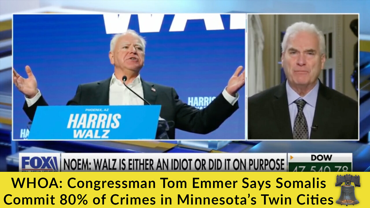 WHOA: Congressman Tom Emmer Says Somalis Commit 80% of Crimes in Minnesota’s Twin Cities