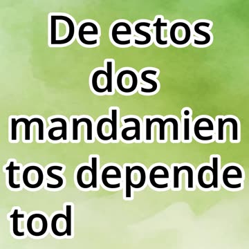 "El Fundamento de la Ley y los Profetas" Mateo 22:40#shorts #youtube #jesus #ytshorts #yt #shortvide