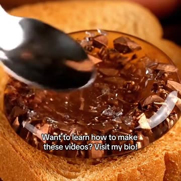 Spreading glass macaroons onto toast #oddlysatisfying #viral #fyp #shorts