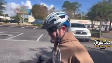 Child Predator Gets Slammed Off His Bike for Trying to Meet a Little Boy!