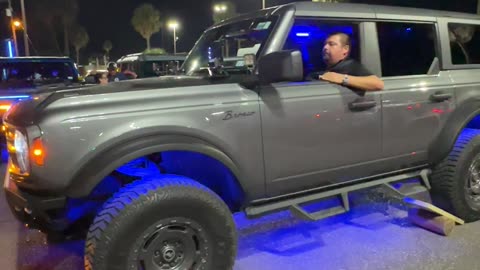 Jeep Climbs Onto Balancing Boards