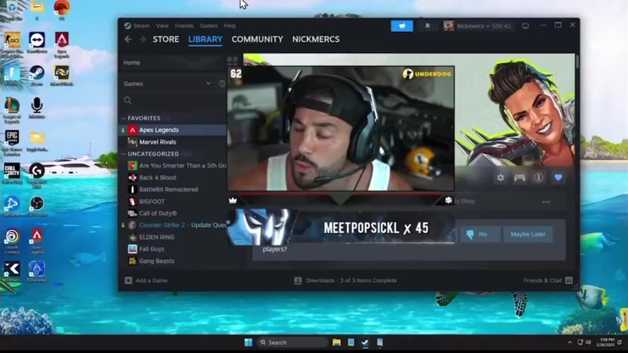 Nickmercs goes off on Dr Disrespect calling him fake and phony