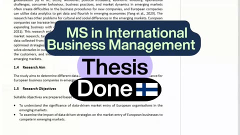 Student Work(Thesis)|MS International Business Management| How AI is Transforming Global Business?