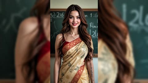 Stunning Saree Photoshoot – AI Art _ ai lookbook 19 _ lookbook Korean 💚🔥 #bikini