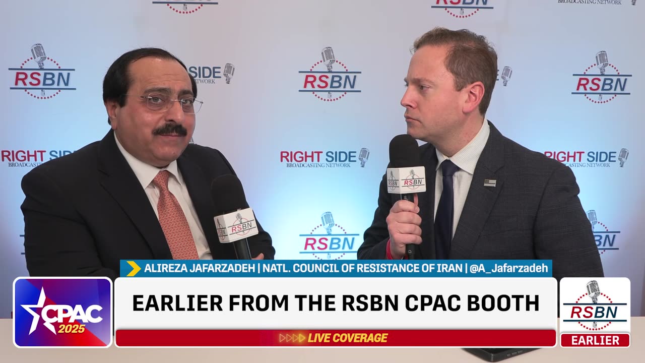 WATCH: Alireza Jafarzedah's Full Interview with RSBN's Robert McNeily at CPAC 2025