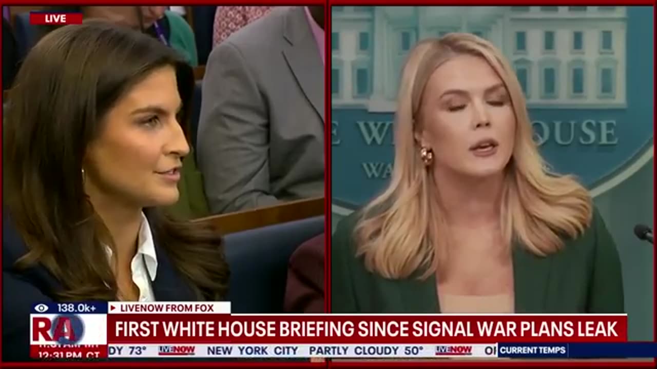 Back-and-forth between Kaitlan Collins and Karoline Leavitt