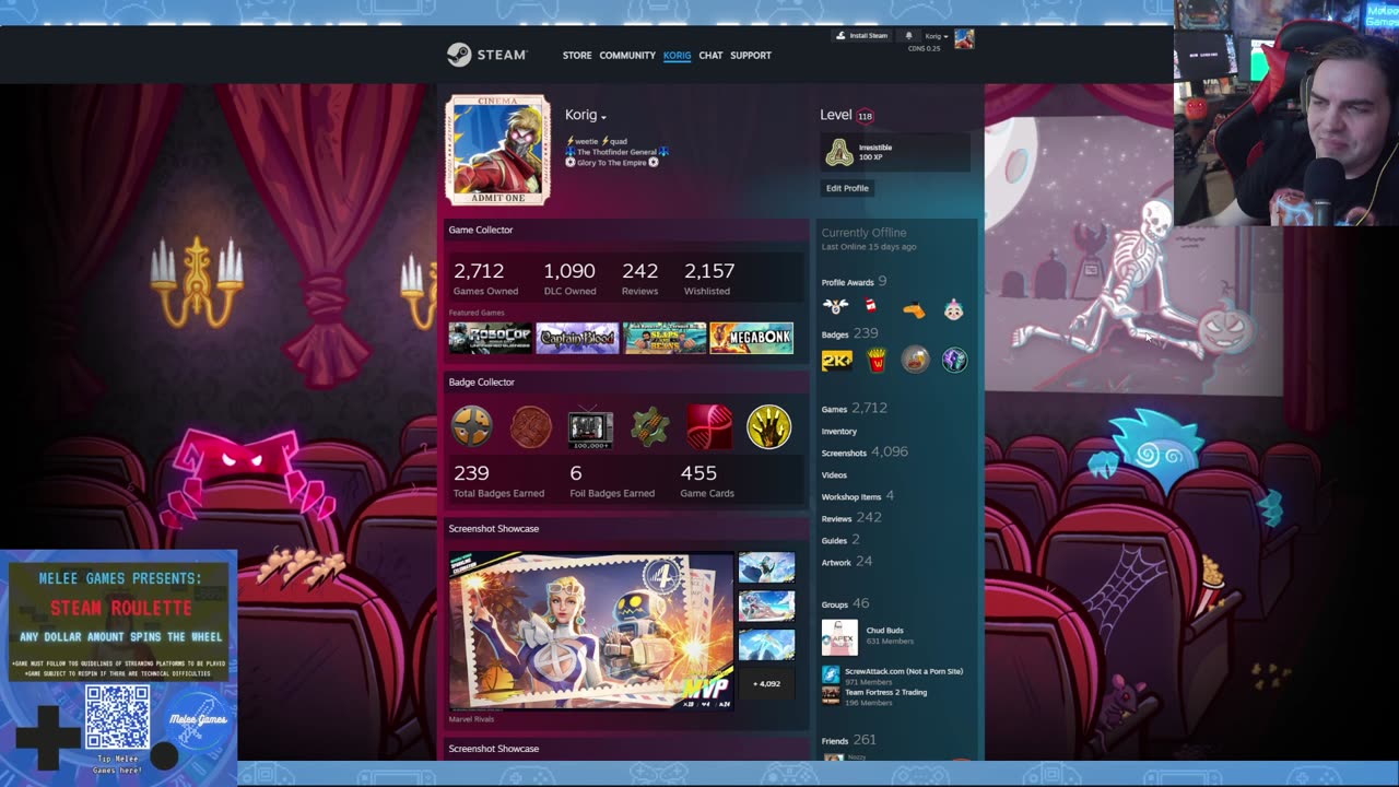 Spooky Roulette! - Teenage Nosferatu Chaos - 1 Spin Per Tip!