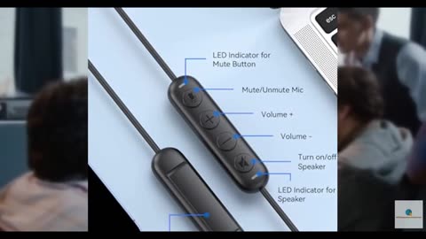 EMEET HS50 Wired Headset with Mic, On-Ear Computer Headphones with Noise Cancell