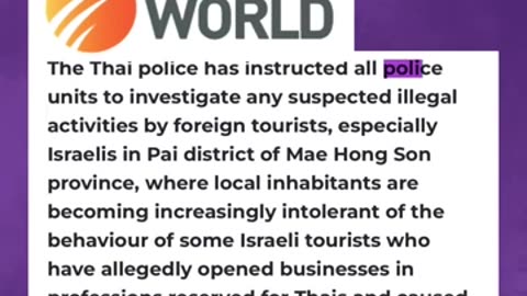Pai in Northern Thailand on edge - Are Israeli tourists pushing local limits?