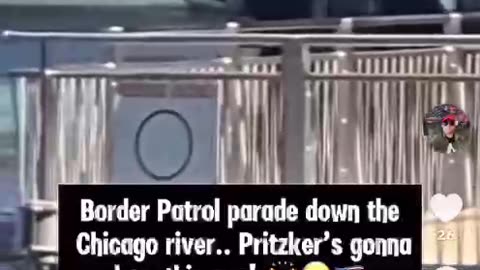 Border Patrol Parade Down Chicago River