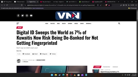 DIGITAL ID'S SWEEP THE WORLD. KUWAITIS RISK BEING DE-BANKED FOR NOT GETTING FINGERPRINTED