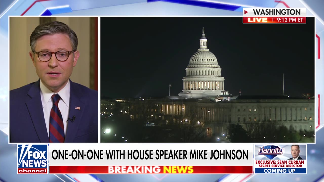 SPEAKER STOPS BY: Johnson Praises Elon Musk's DOGE Efforts, Discusses Budget Bill Battle