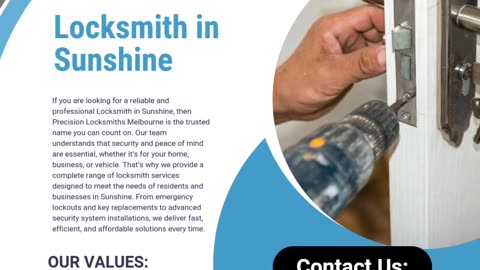 Professional Residential and Commercial Locksmith in Sunshine Services