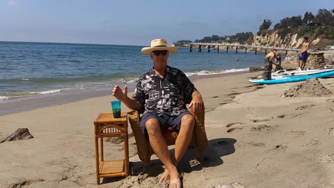 The Beach Captain in Time-Lapse. Paradise Cove, Malibu, California. TL 059