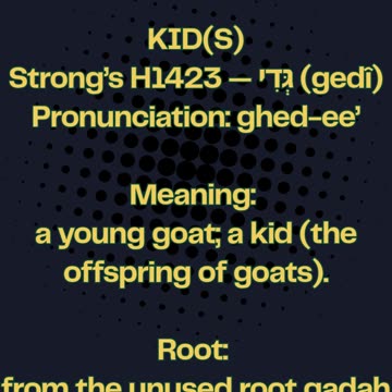 Word Check: Kids — A Kid Is a Goat, Not a Child