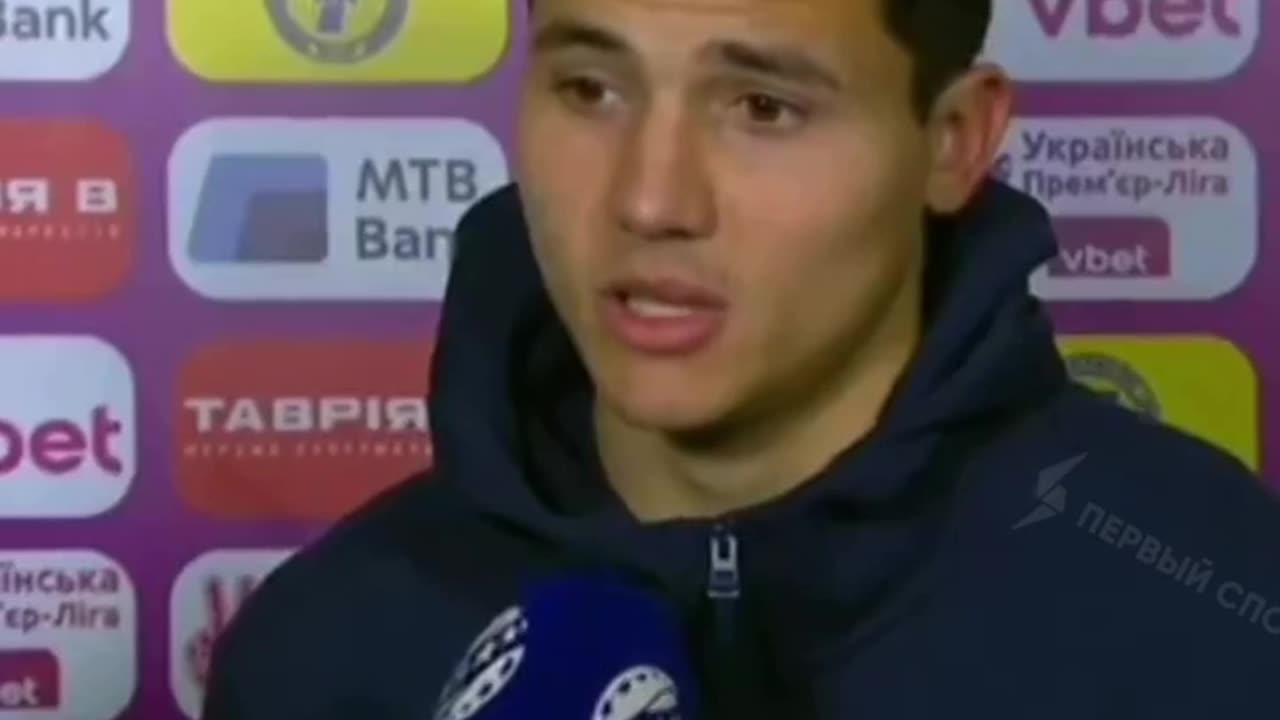 Ukrainian footballer accidentally forgot that he mustn't speak Russian