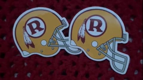 WASHINGTON REDSKINS R HELMET STICKERS