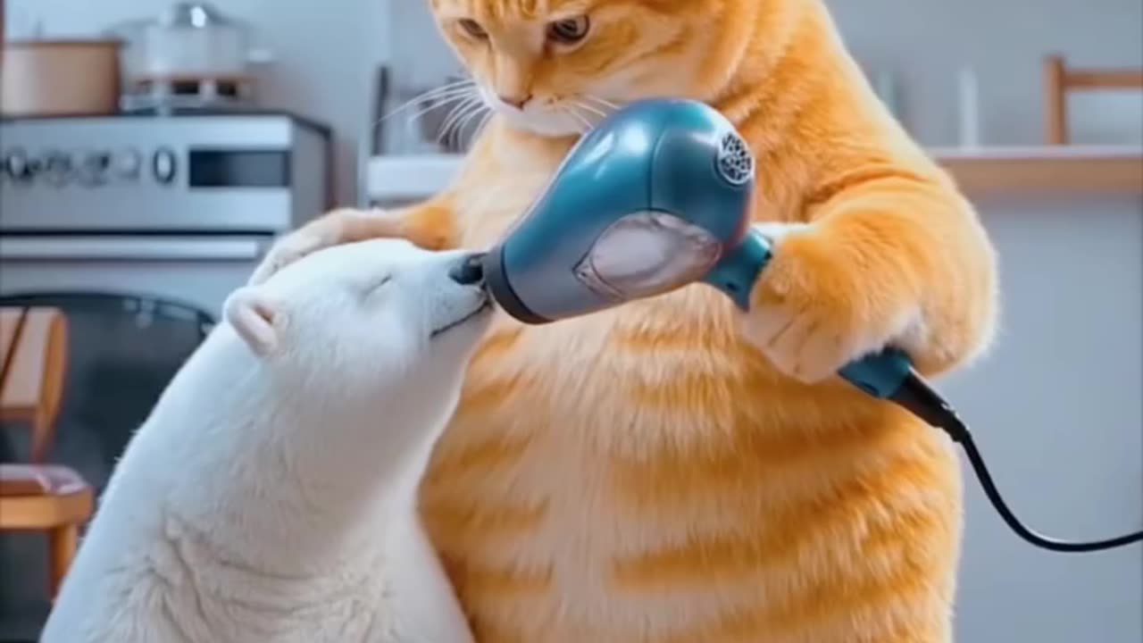 Chablo cat rescue Bear 🐻 funny animated video for children's