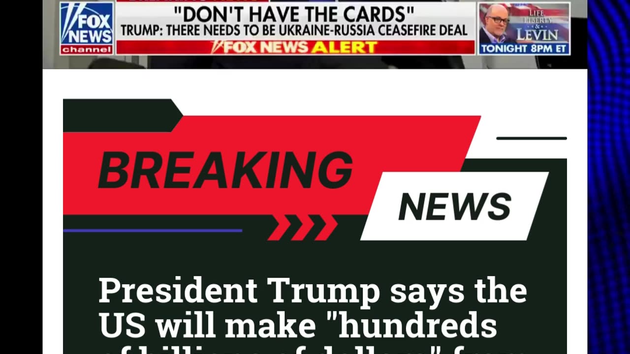 President Trump says the US will make "hundreds of billions of dollars" from tariffs