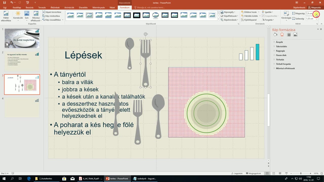 Informatika érettségi középszint 2018 október prezentációkészítés