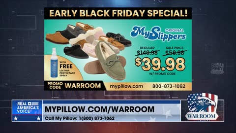 Go To MyPillow.com/warroom And Check Out The BLACK FRIDAY SPECIAL! Promo Code WARROOM