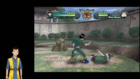 Naruto Clash of Ninja Revolution 2 (Wii/Dolphin) Rock Lee run!