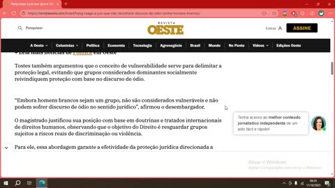 Hang reage a juiz que ignora 'discurso de ódio' contra brancos.mp4
