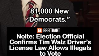 Election Official Confirms Driver’s License Law Allows Illegals to Vote