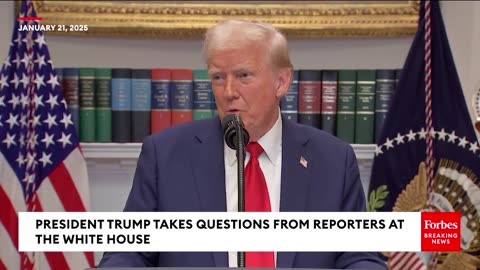 BREAKING NEWS: Trump Takes Question After Question From The Press On First Full Day Back In Office