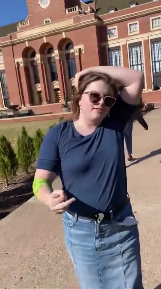 Libs of TikTok - BREAKING: Deranged leftist student just TRASHED a YAF student table ...