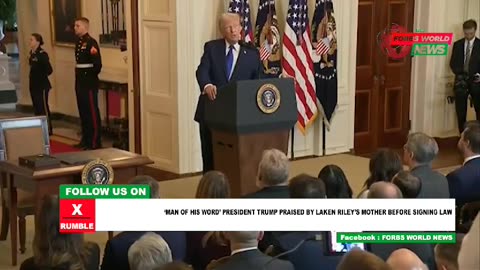 President Trump Signs Laken Riley act into law "Man of his words"