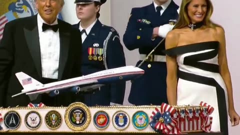 CUTTING A RUG: Melania Cracks Up as Trump Does Iconic YMCA Dance With Military Sword