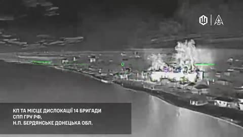 Ukrainian Drones Swarming Hangers on a Russian Airbase in Occupied Crimea