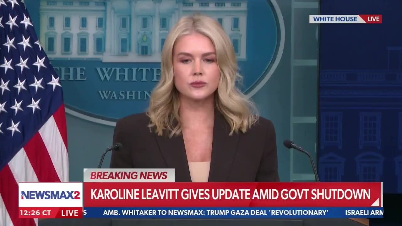 White House Press Secretary Karoline Leavitt gave an update the Israel-Hamas hostage deal talks