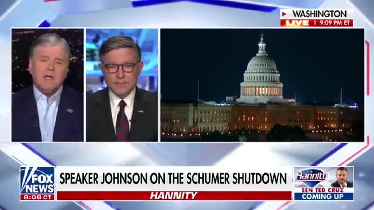 Johnson points blame for American shutdown ‘pain’