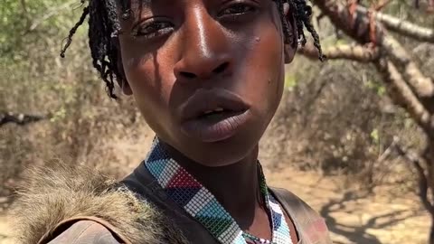 Hadzabe kid explain weather