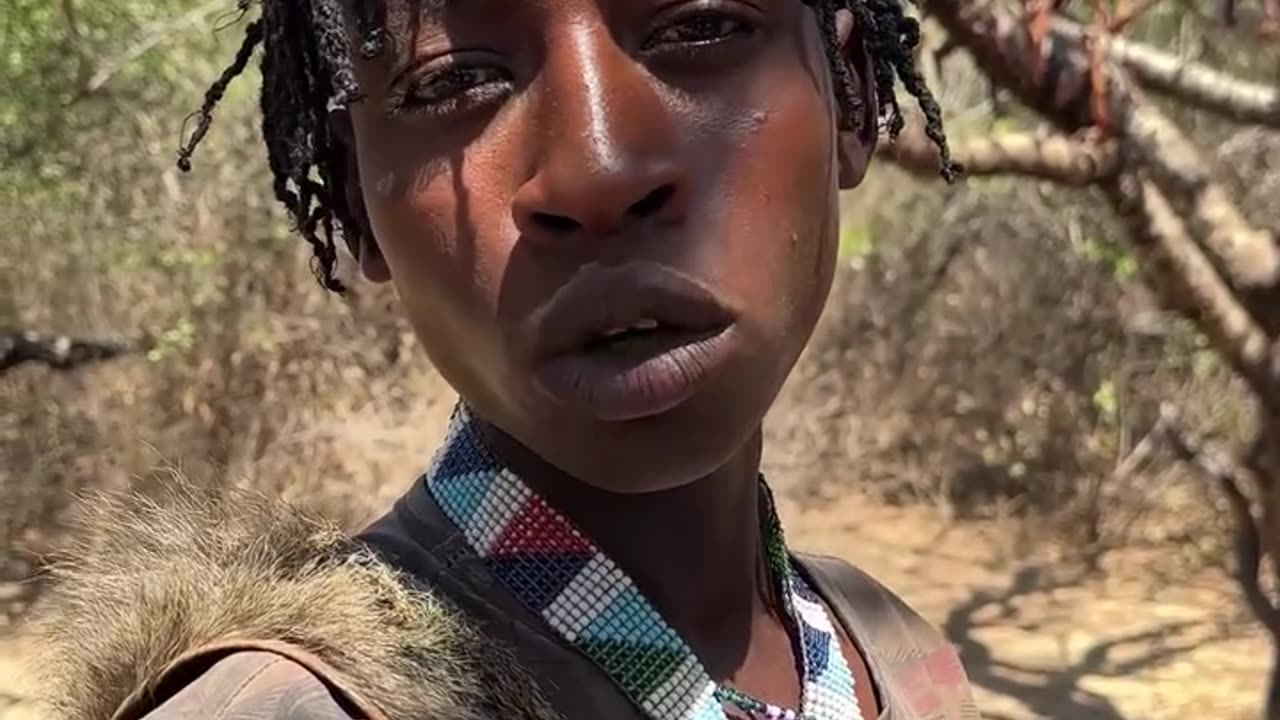 Hadzabe kid explain weather
