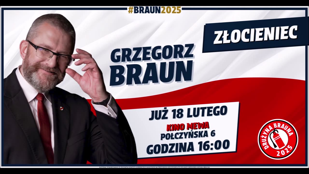 Aktualności Narodowe (17.02.2025): spotkania w Krakowie, uroczystości w Łodzi, spotkania z Braunem